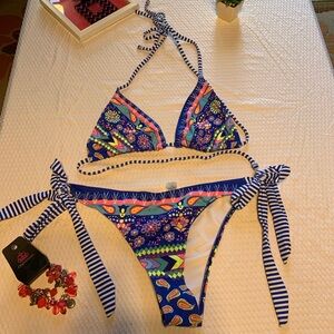 Colorful Floral Bikini Set